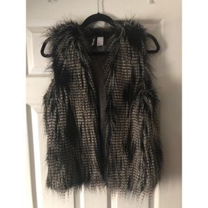 H&M fur vest